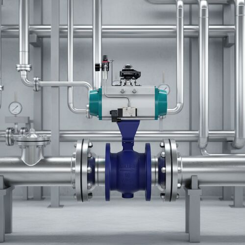 latest company news about How does High-Rangeability pneumatic V-Port ball valve achieve Low-Upkeep flow control in the system