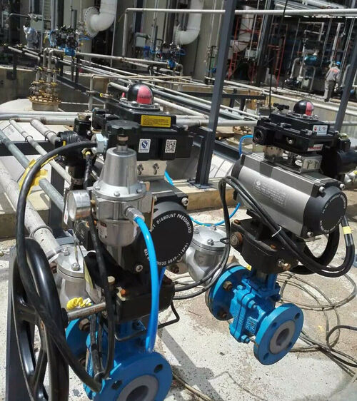 latest company news about Application of PTFE-lined pneumatic ball valves in chemical production lines
