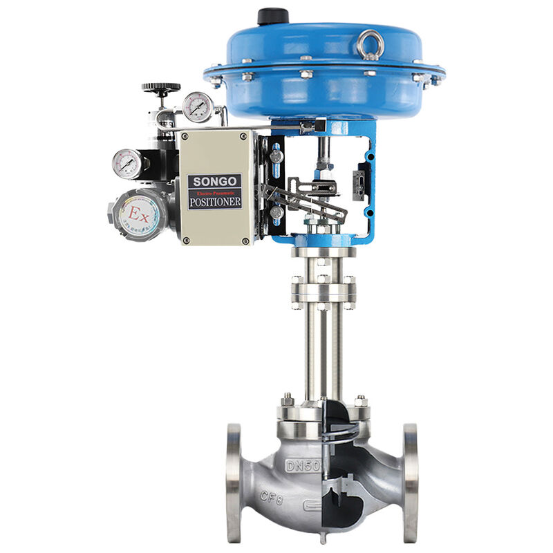 SS304 Pneumatic Modulating Valve Bellows Seal Type Water Steam Globe ...