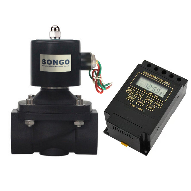 Plastic Solenoid Valve Timer Normally Closed For Irrigation Water ...