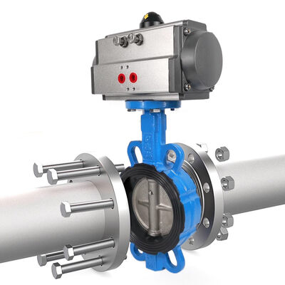 İyi bir fiyat. Sfero Döküm Pnömatik Kelebek Vana SS304 Disk 16bar Epdm Conta Solenoid Vana Limit Anahtarı İle çevrimiçi