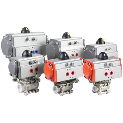 Bom preço. Válvula Esférica Pneumática com Vedação PPL, Aço Inoxidável SS304, Rosca Fêmea, 2 Vias, 3 Peças, Para Vapor a 200 Graus on-line