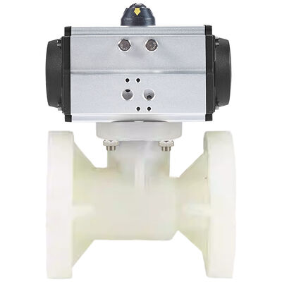 Goede prijs. PVDF Ptfe Seal Pneumatische Actuator Klep 1 1/4 Inch PN10 Anti-Corrosie Met Dubbele Werking HCL online