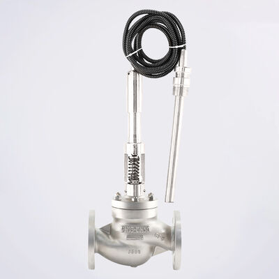 SONGO Self-operated temperature control valve 16bar 25bar Stainless Steel 304 Direct Acting thermostatically controlled valve 2 Way Flange Control Valve with Steam hot water