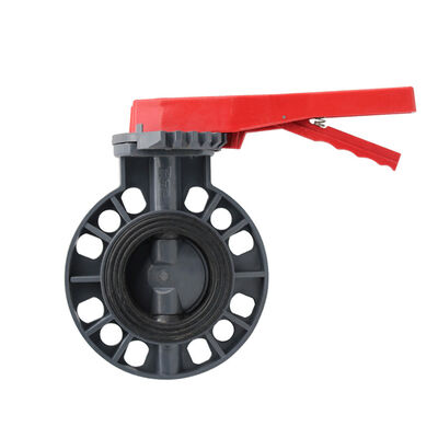 Giá tốt. Van bướm SONGO UPVC Wafer 6 inch, gioăng EPDM, 10 bar, có tay cầm, dùng cho nước công nghiệp trực tuyến