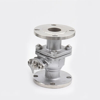 Un buen precio. Válvula de bola con brida SS304 Manual ASME B16.5 150 Lb 3 pulgadas Operada por manija en línea